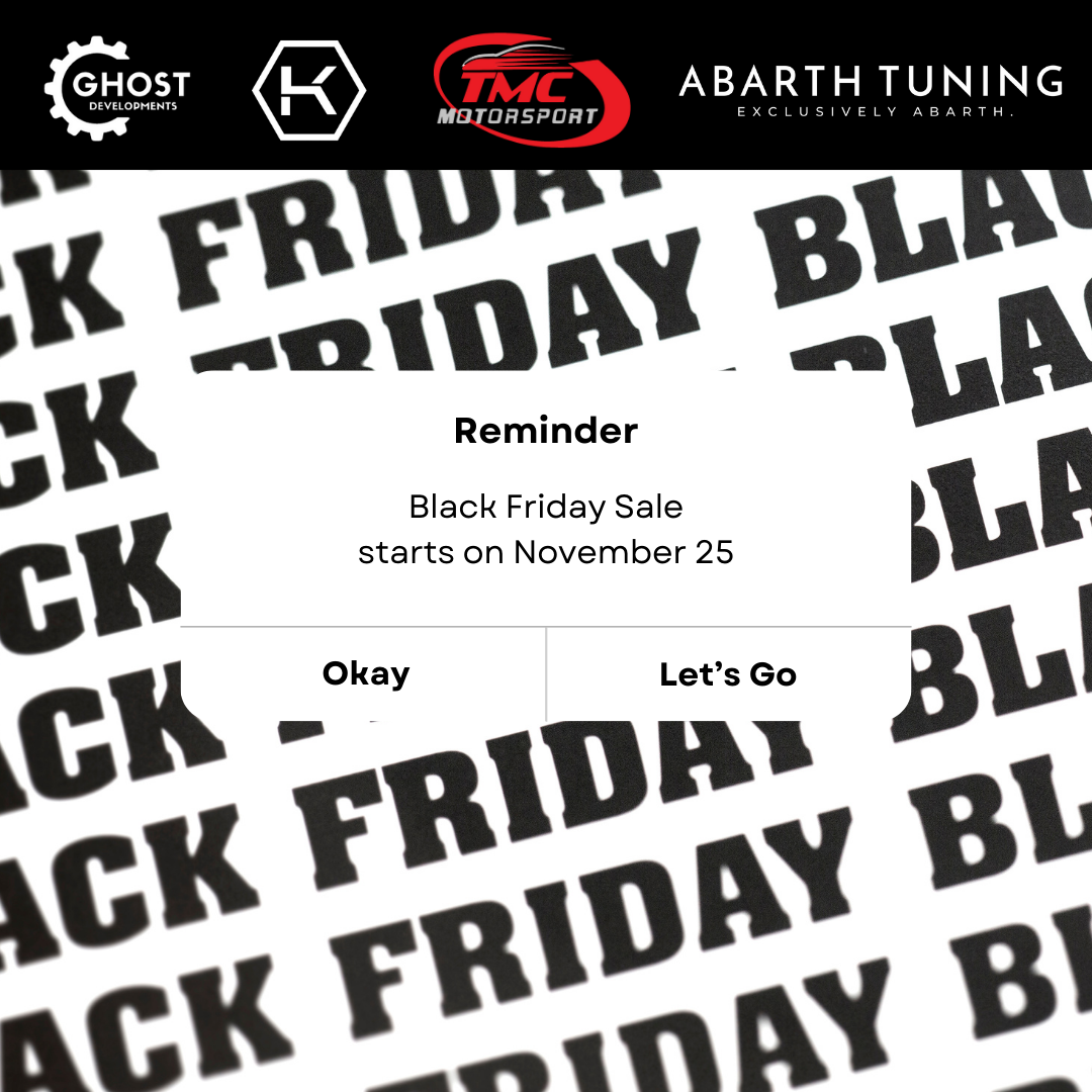 Black Friday 2024 is Almost Here at Abarth Tuning! Don’t Miss Out on Huge Savings!