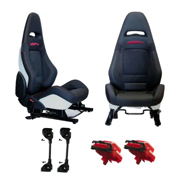 Genuine Abarth Sabelt Sports Seats - Alcantara & Leather - 500 Abarth - Abarth Tuning