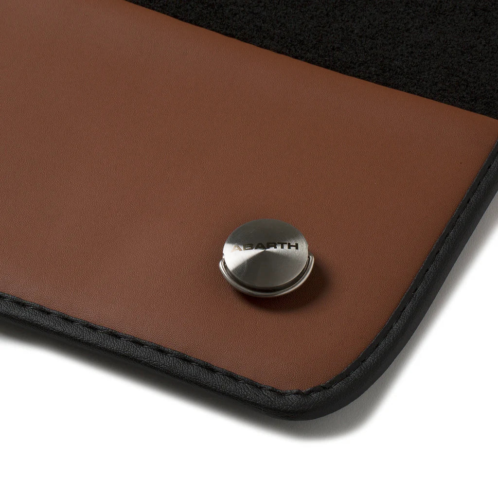 Genuine Abarth 595 Carpet Mat Set – Tan Leather Trim – Auto (RHD) - Abarth Tuning