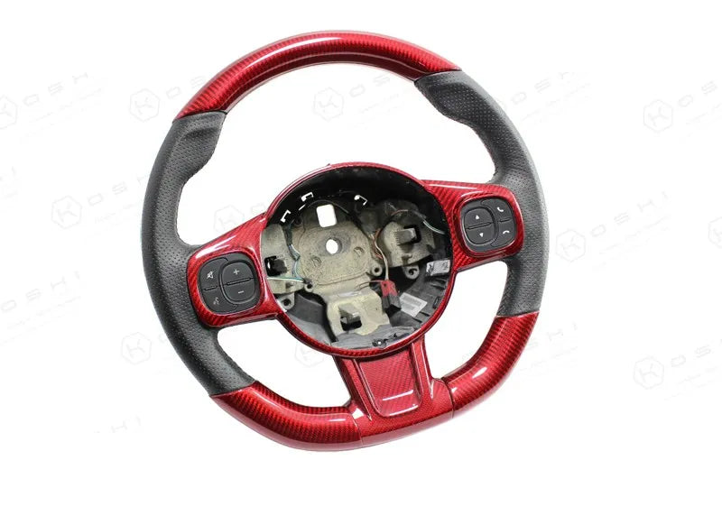 Abarth 595 Steering Wheel Trim - Carbon Fibre - Abarth Tuning