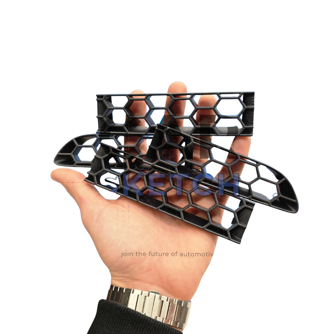 Abarth 595/695 Front Grille Honeycomb Inserts By Car Sketch - Abarth Tuning