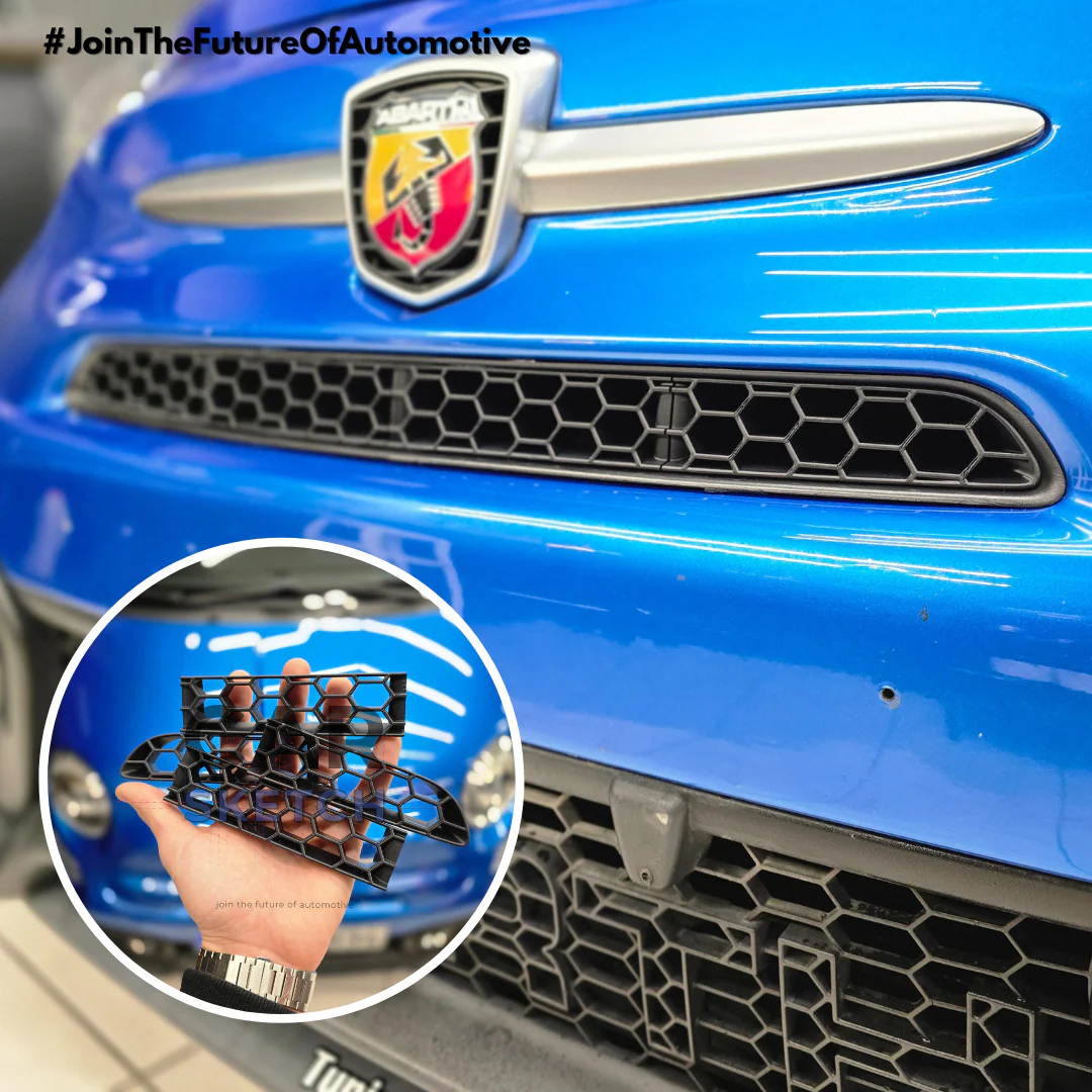 Abarth 595/695 Front Grille Honeycomb Inserts By Car Sketch - Abarth Tuning