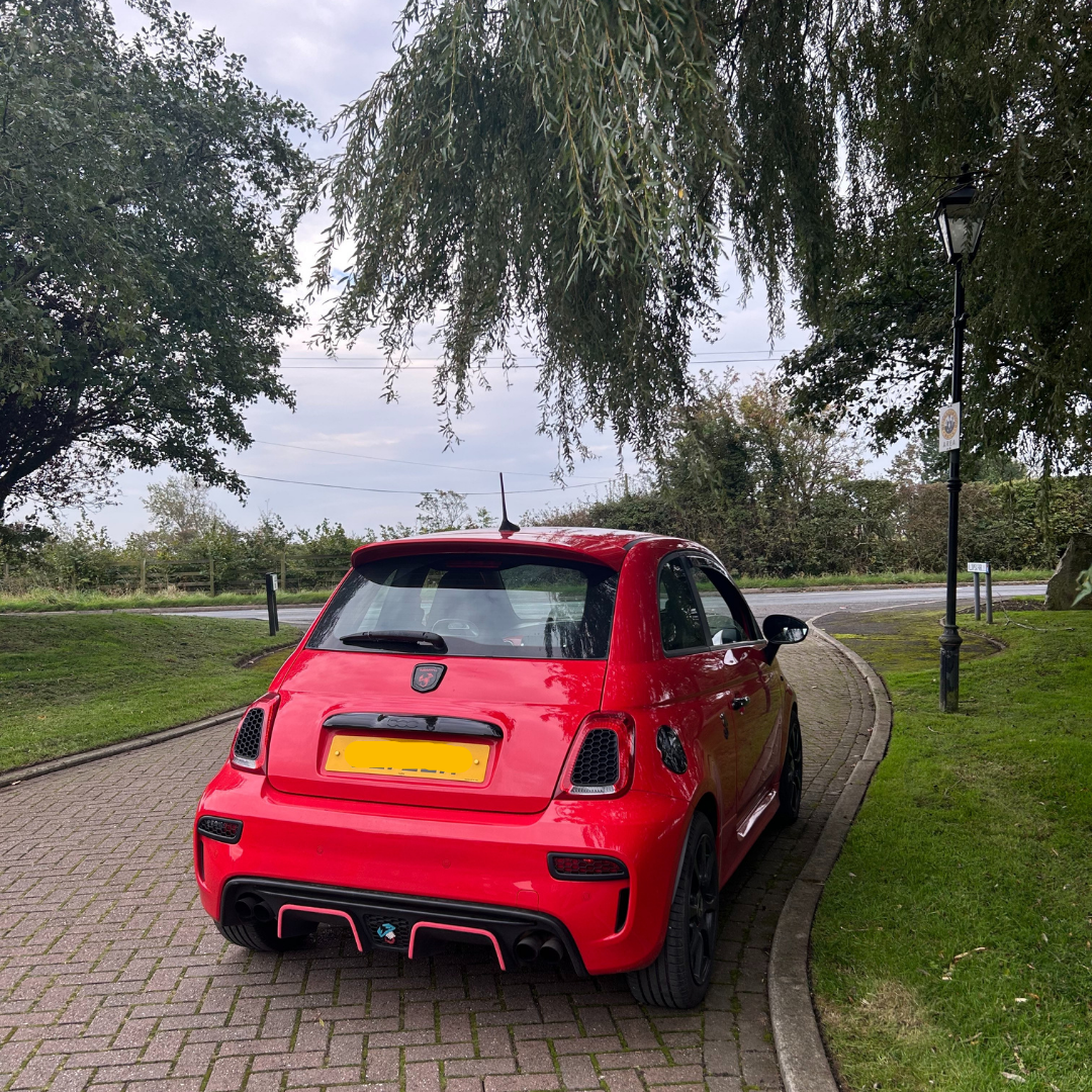 Abarth 595/695 Rear Reflectors & Taillights Honeycomb Inserts / Louvers By Car Sketch - Abarth Tuning