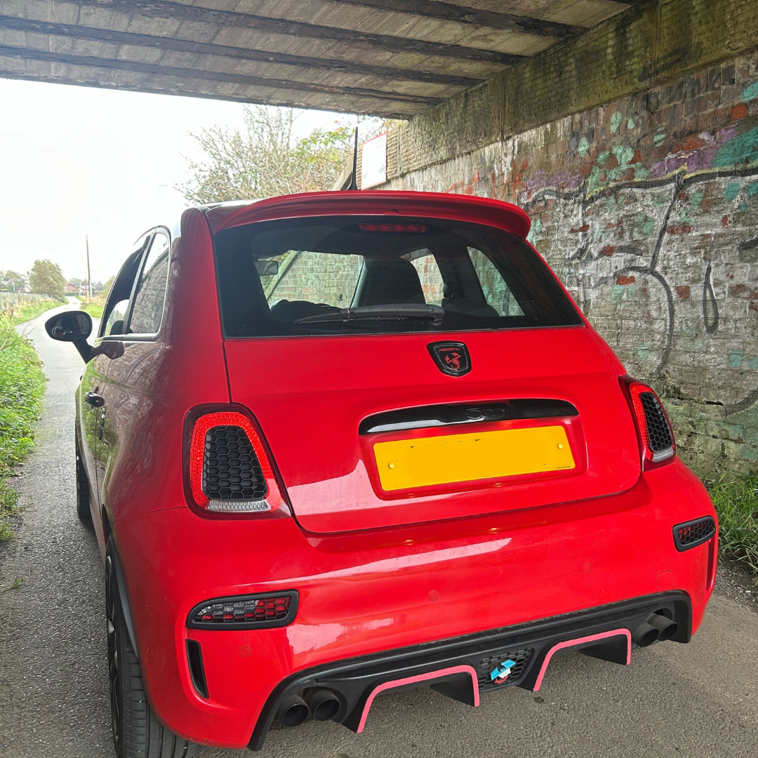 Abarth 595/695 Rear Reflectors & Taillights Honeycomb Inserts / Louvers By Car Sketch - Abarth Tuning