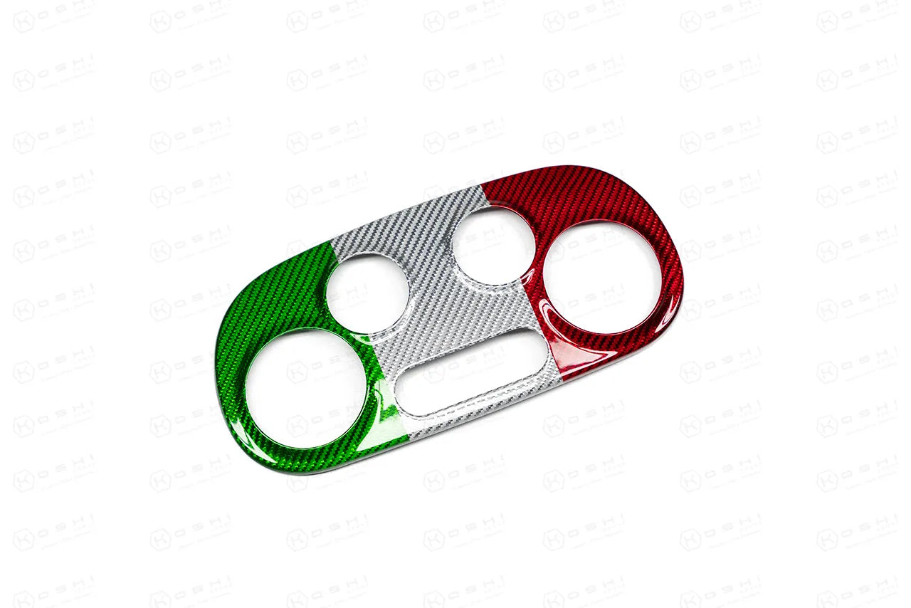 Abarth 595 2016> AC Climate Control Cover - Carbon Fibre - Abarth Tuning