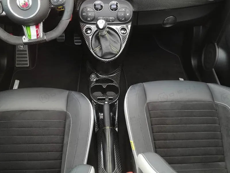 Abarth 595 2016> Central Tunnel - Carbon Fibre - Abarth Tuning