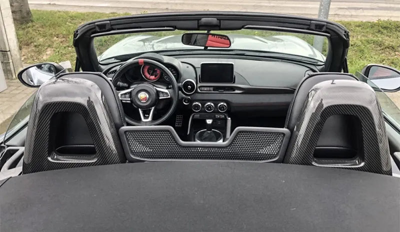 Abarth 124 Rear Seat Cover - Carbon Fibre - Abarth Tuning