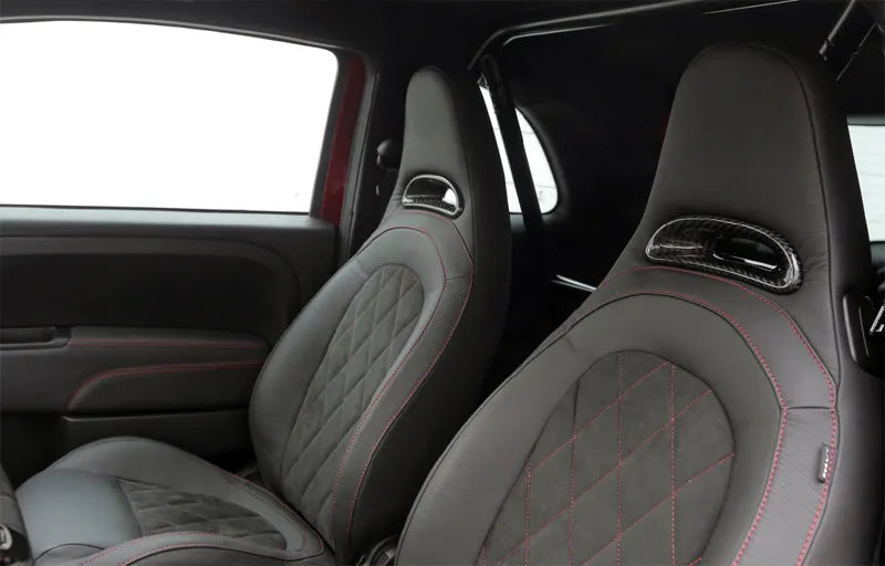 Abarth 500 / 595 / 695 Headrest Insert - Carbon Fibre - Abarth Tuning