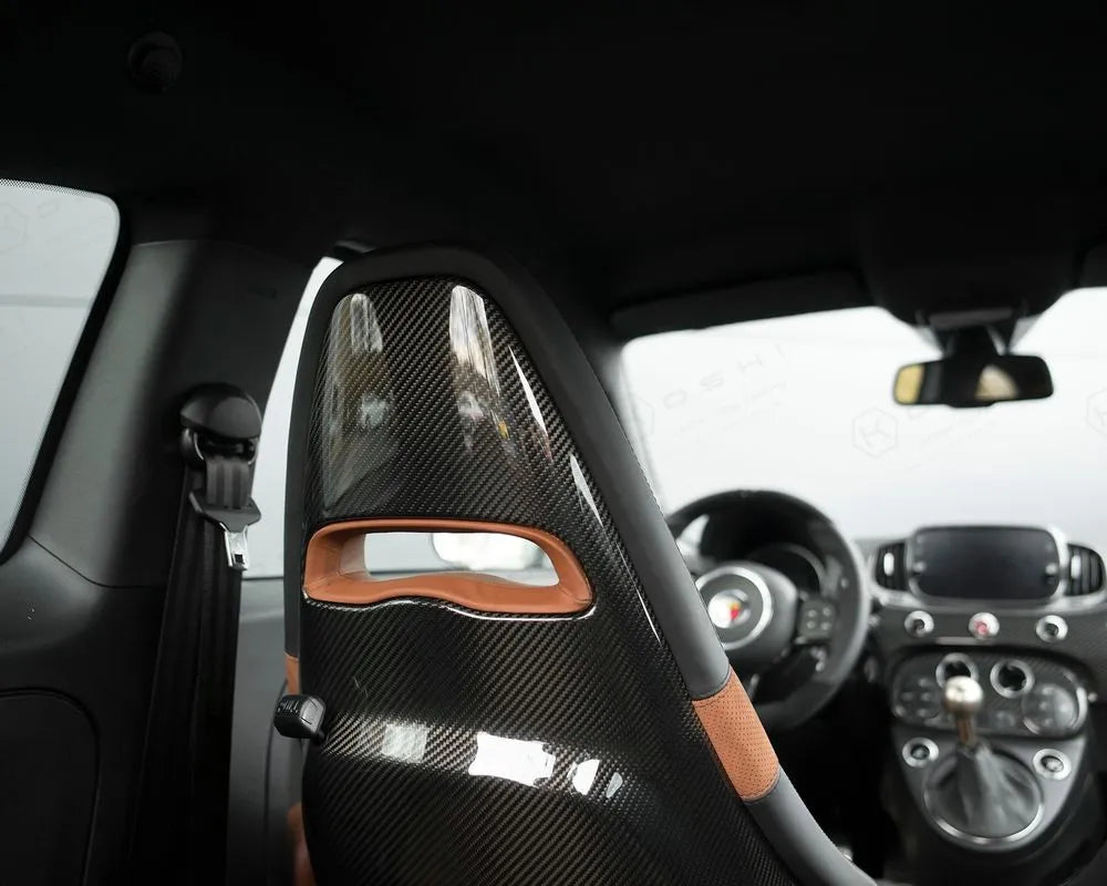 Abarth 500 / 595 / 695 Sabelt Seat Cover Shell Set - Carbon Fibre - Abarth Tuning