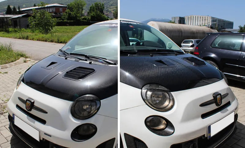 Abarth 500 Eyelids (Bad-Look Eyes) - Carbon Fibre - Abarth Tuning