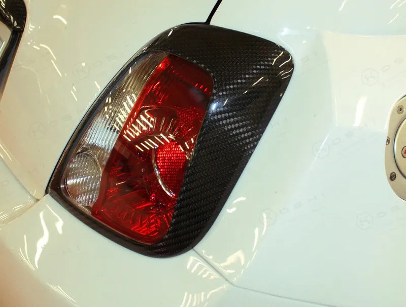 Abarth 500 Rear Light Cover - Carbon Fibre - Abarth Tuning