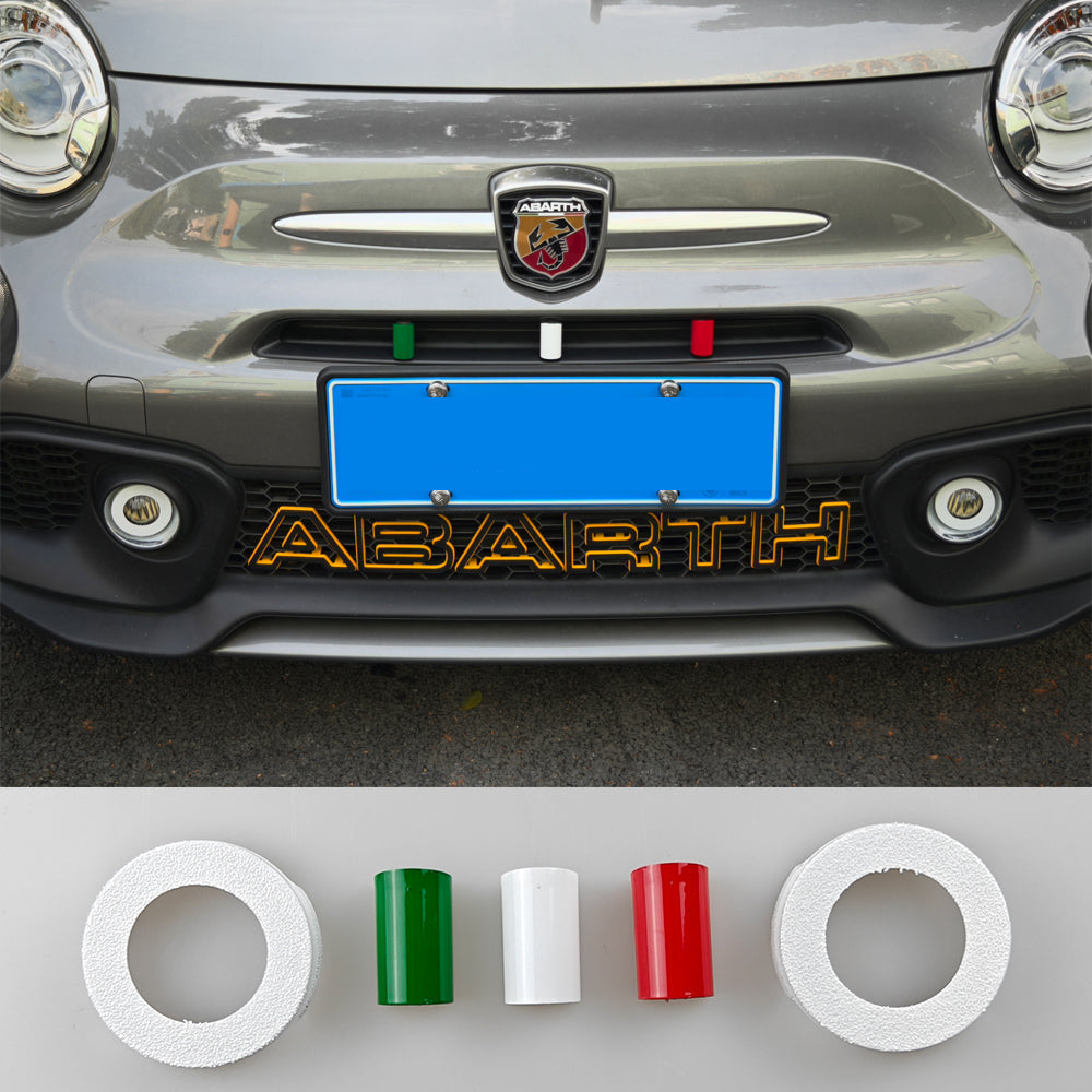 Abarth 500 / 595 / 695 Front Intake Grill Covers & Fog Lamp Covers - Abarth Tuning