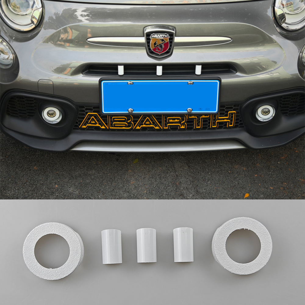 Abarth 500 / 595 / 695 Front Intake Grill Covers & Fog Lamp Covers - Abarth Tuning
