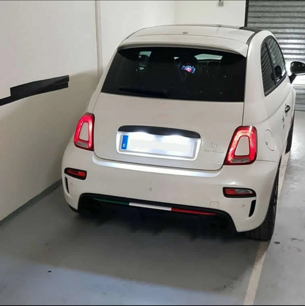 Abarth 500 / 595 / 695 LED Number Plate Lamps Error Free - Abarth Tuning