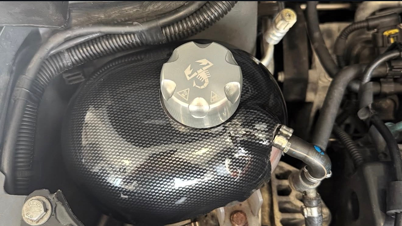 TMC Motorsport by Paintmodz Coolant Tank Cover for Abarth 500 / 595 / 695 - Abarth Tuning