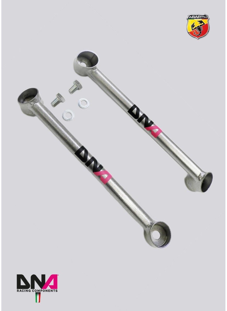 Abarth 500 / 595 / 695 Front Lateral Subframe Tie Rods Kit - DNA RACING - Abarth Tuning