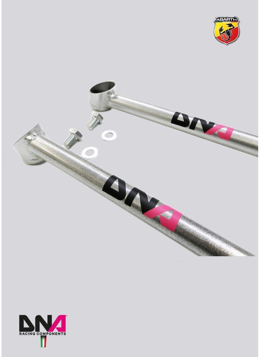 Abarth 500 / 595 / 695 Front Lateral Subframe Tie Rods Kit - DNA RACING - Abarth Tuning