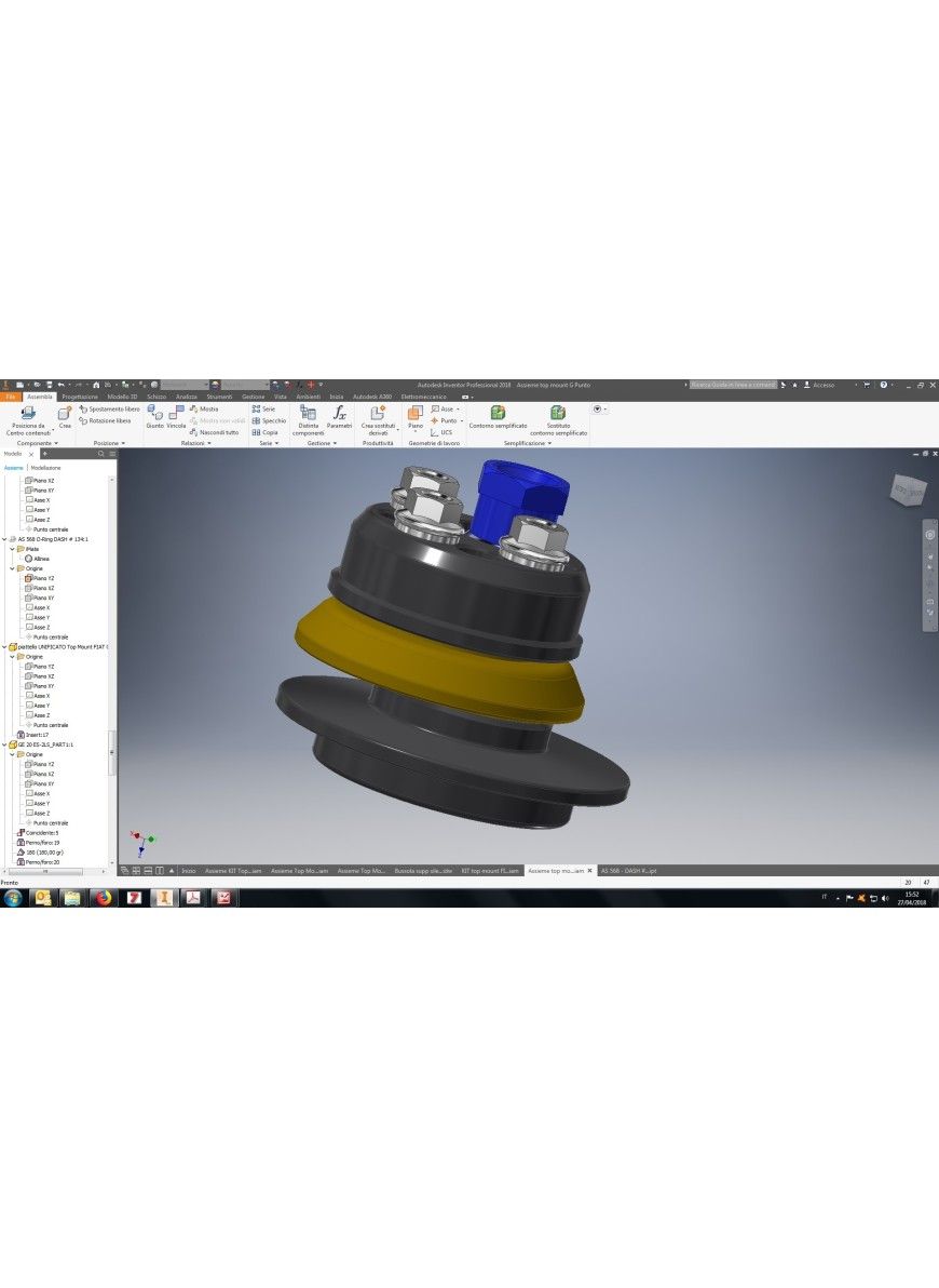 Fiat 500 Abarth USA Model WRS DNA Top Mount Kit - DNA Racing - Abarth Tuning