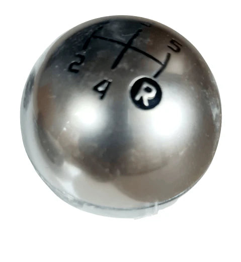 Genuine Abarth Gear Knob, 5 Speed, Silver, Carbon Fibre and Aluminium - 500 Abarth Turismo - Unboxed - Abarth Tuning