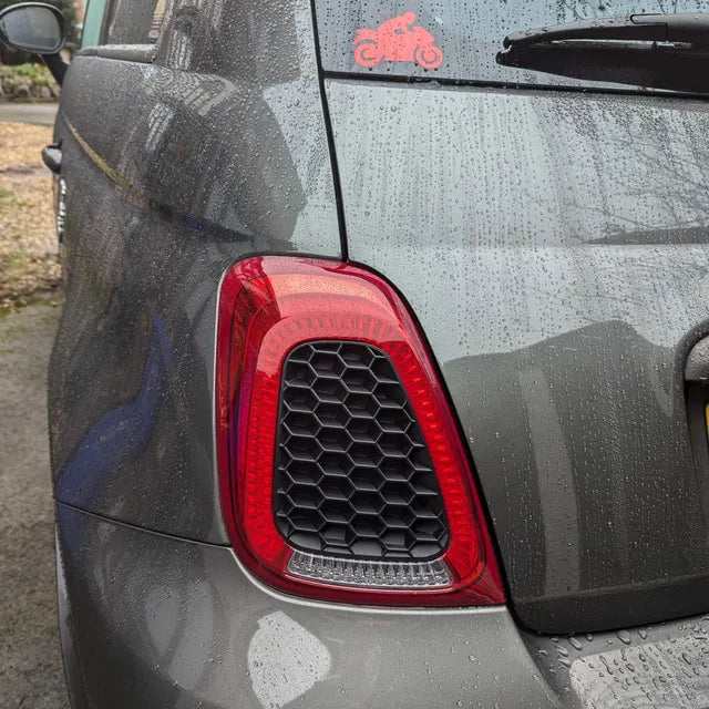 Abarth 595/695 Rear Reflectors & Taillights Honeycomb Inserts / Louvers By Car Sketch - Abarth Tuning
