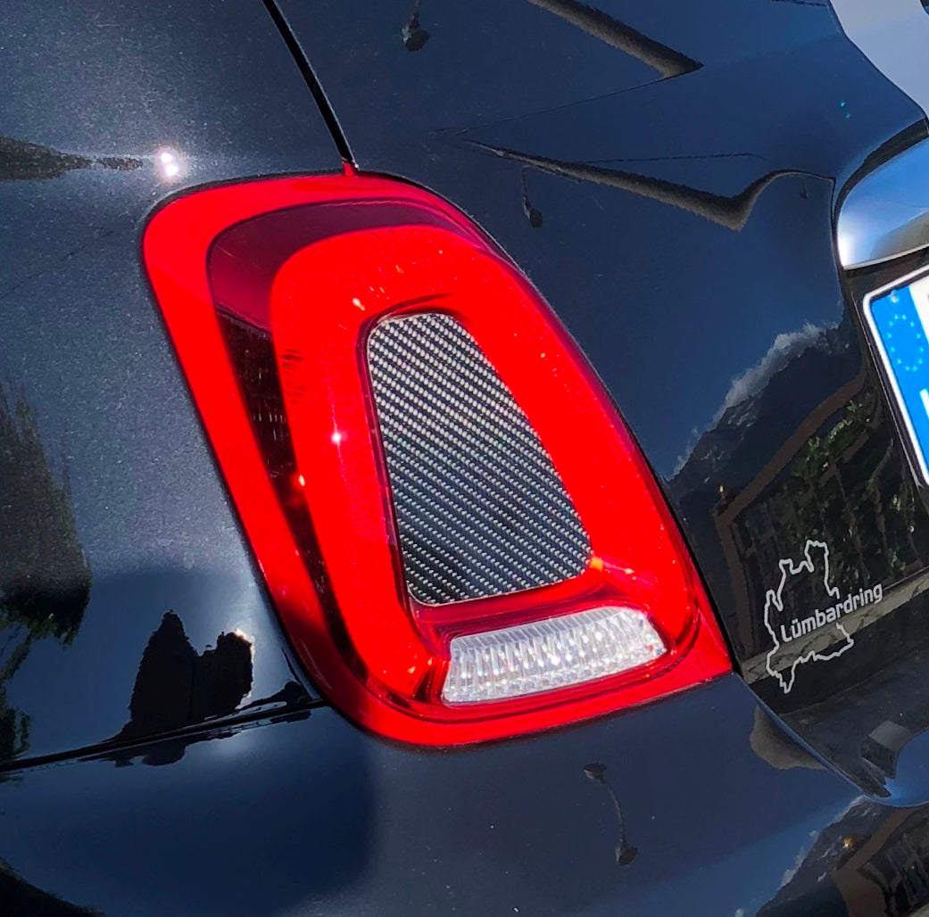 Abarth 595/695 Series 4 Cars Only Central Tail Light Trim - Pair - Abarth Tuning