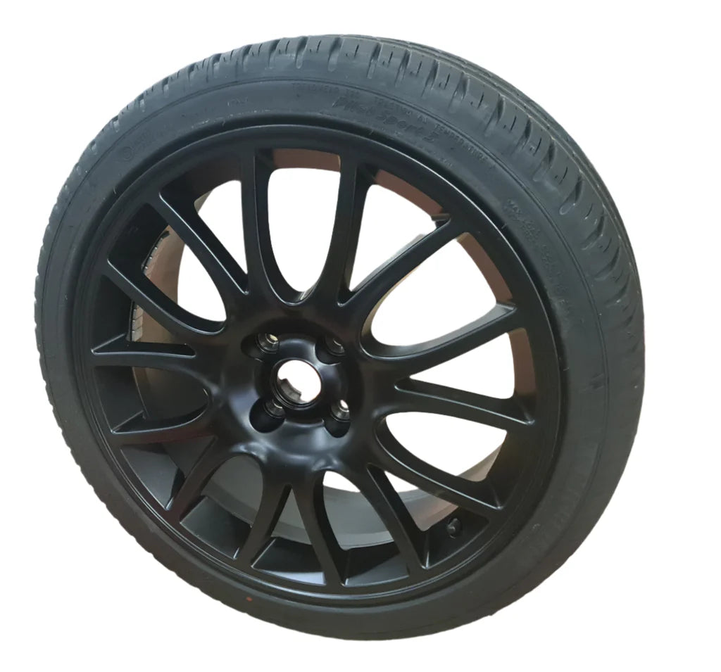 Genuine Abarth 17" Matt Black Alloy Wheel & Tyre Kit - 500 Abarth