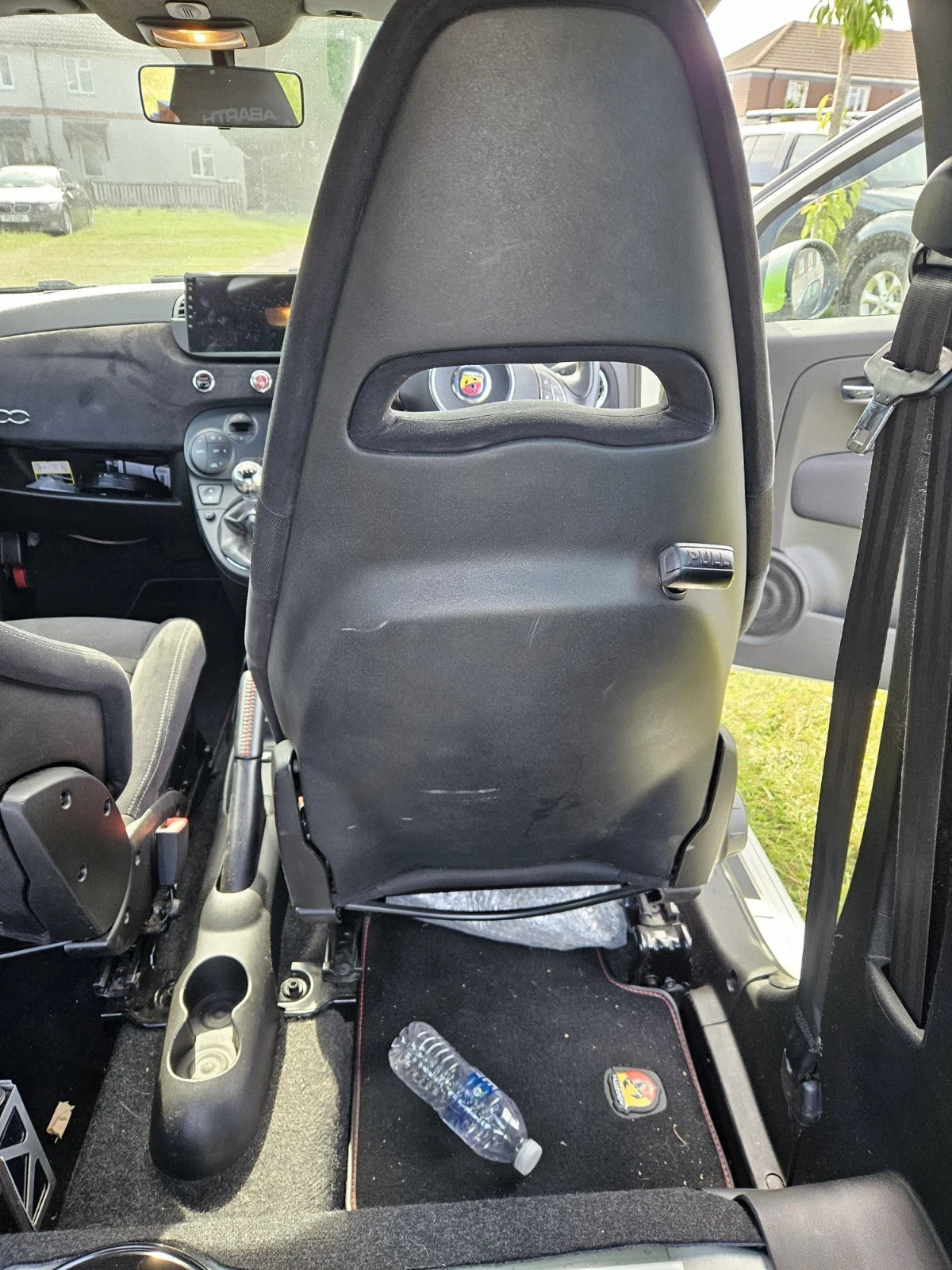Used Genuine Abarth Sabelt 70 GT Alcantara Front Seats Only - Abarth Tuning
