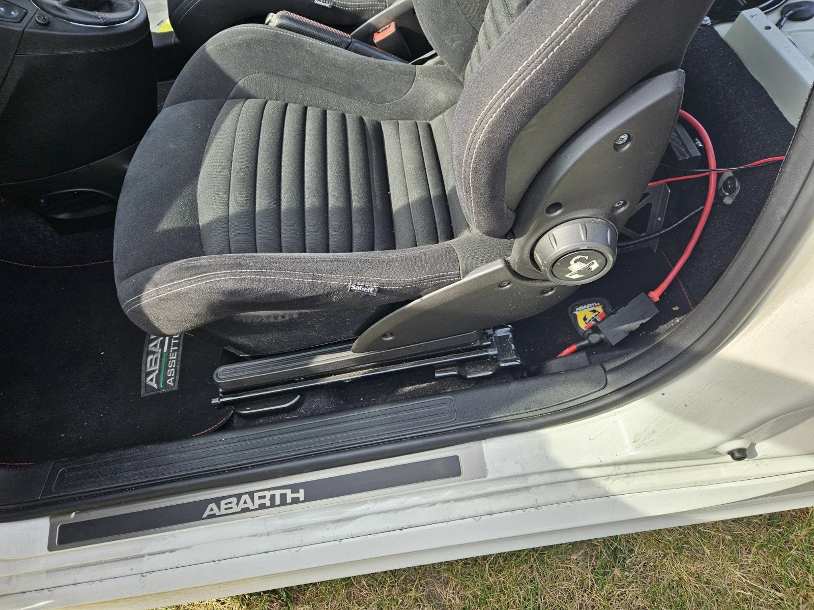Used Genuine Abarth Sabelt 70 GT Alcantara Front Seats Only - Abarth Tuning