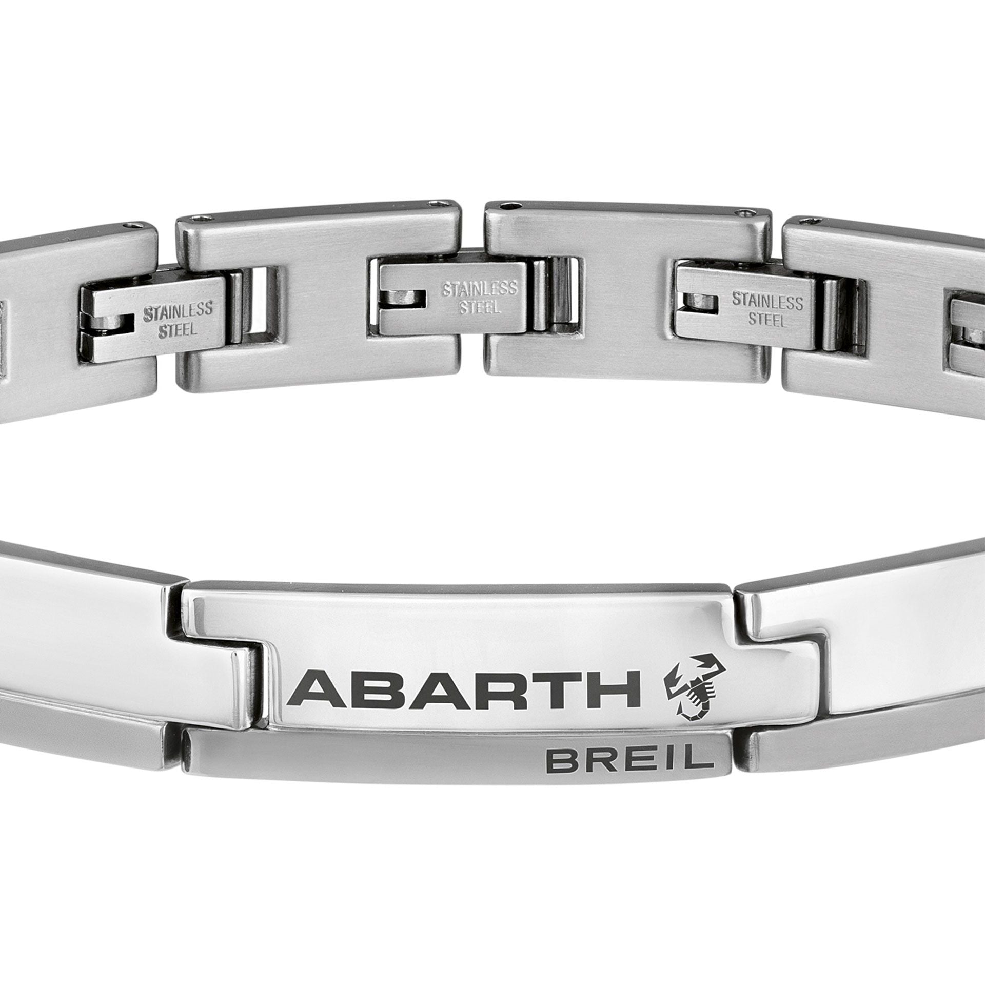 Genuine Abarth Polished Steel Bracelet With Abarth Logo - Abarth Tuning