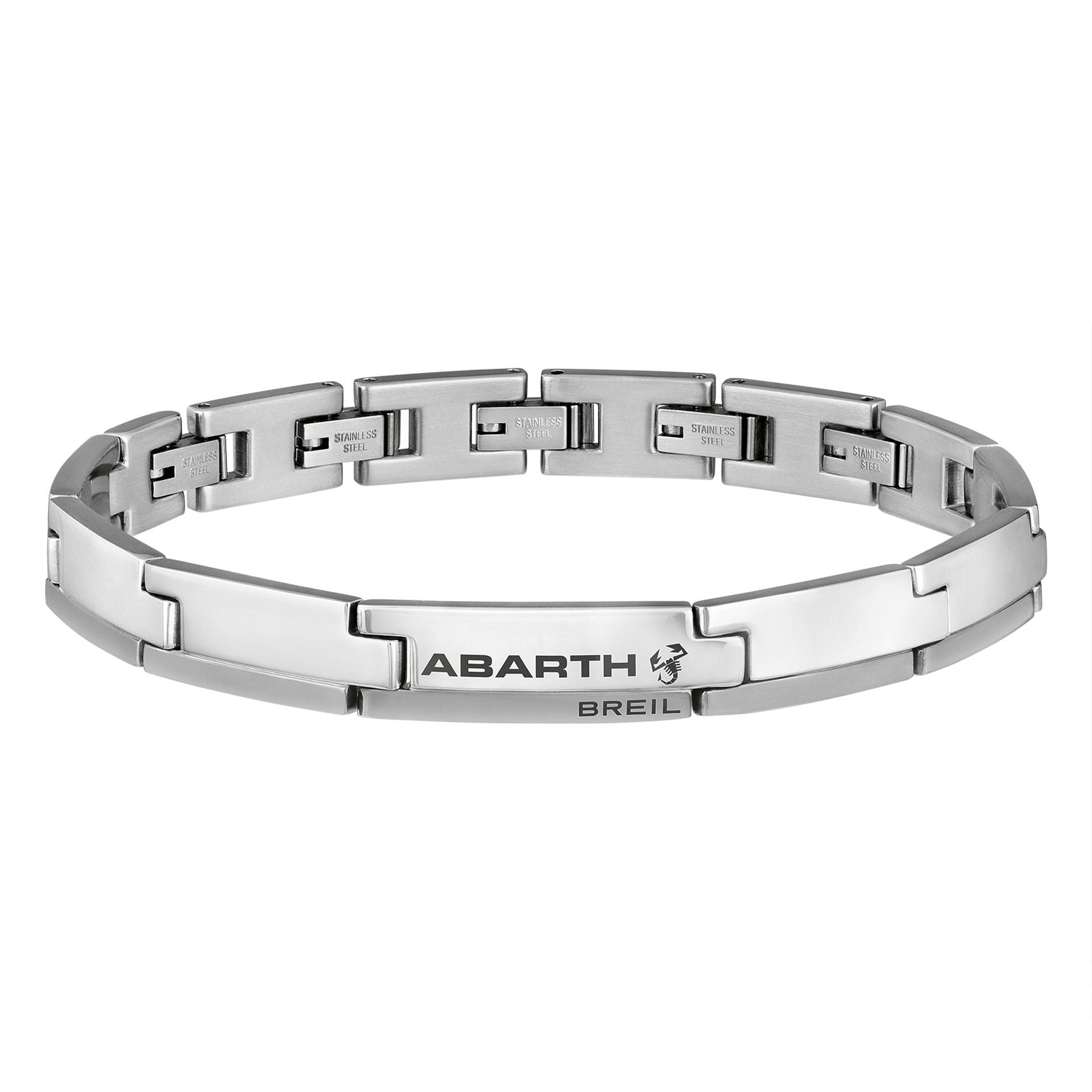 Genuine Abarth Polished Steel Bracelet With Abarth Logo - Abarth Tuning