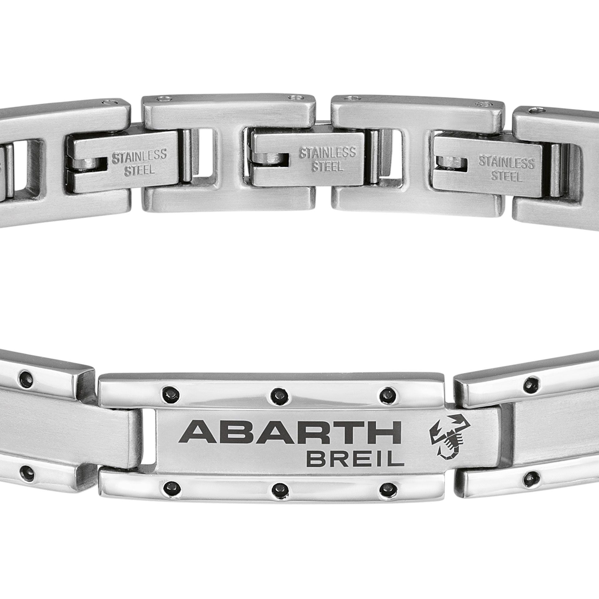 Genuine Abarth Brushed Steel Bracelet With Abarth Logo - Abarth Tuning