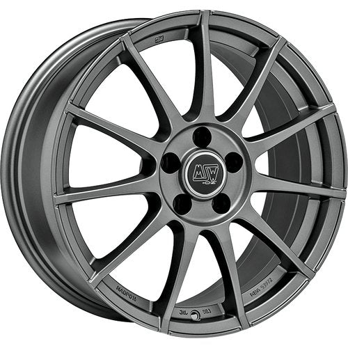 17" Msw 85 By Oz Racing Matte Graphite Grey Set Of 4 Alloy Wheels 17x7 Et37 Pcd 4x100 For Abarth 500 / 595 / 695 - Abarth Tuning