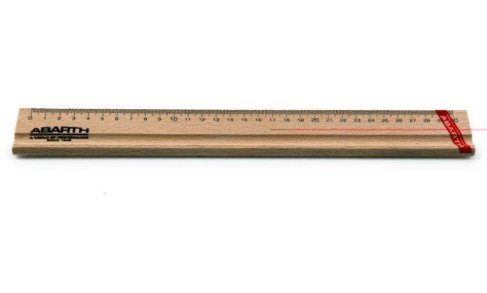 Genuine Abarth Wooden Ruler - Abarth - Abarth Tuning