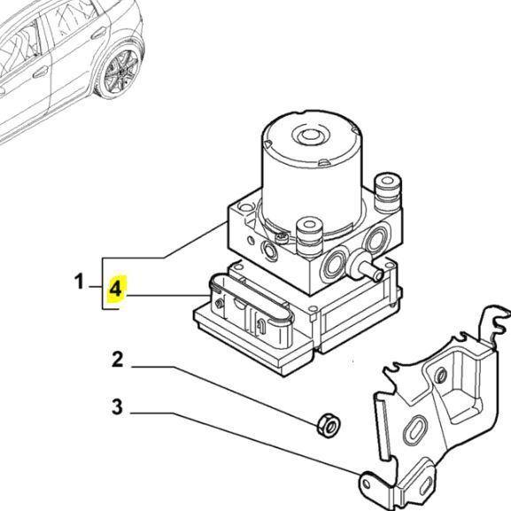 Genuine Abarth ABS Ecu - Punto Evo Abarth - Abarth Tuning