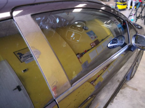 Abarth Punto Evo Door Trim Mouldings Carbon - 5 Door Model - Abarth Tuning