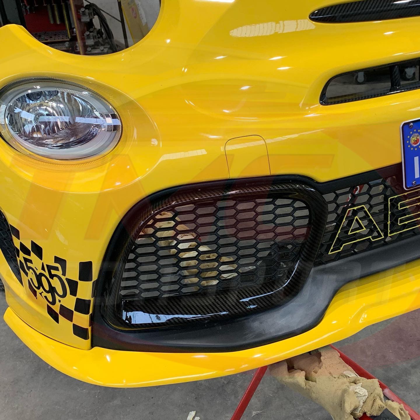 CHD Tuning Abarth 595 Front Bumper Grille Side Air Intakes - Abarth Tuning