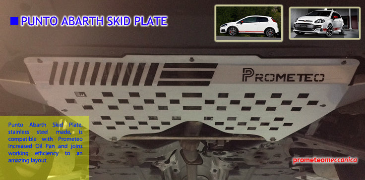 Prometeo Engine Skid Pan Stainless Steel Abarth Punto - Abarth Tuning