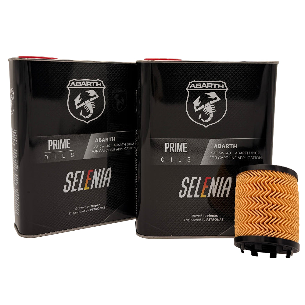 Genuine Abarth 1.4 MultiAir Engine Oil Service Kit – Selenia 5W-40