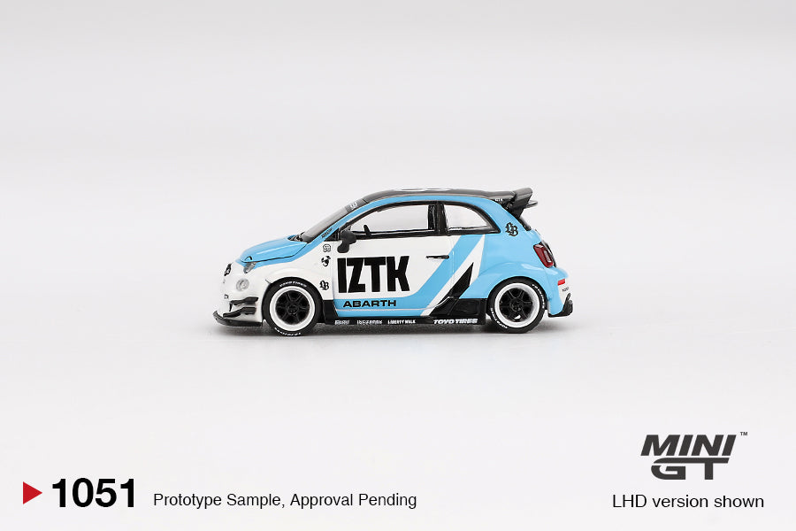 Mini GT Abarth Model Car - Abarth 595 LB-Works x Abas Works IZTK