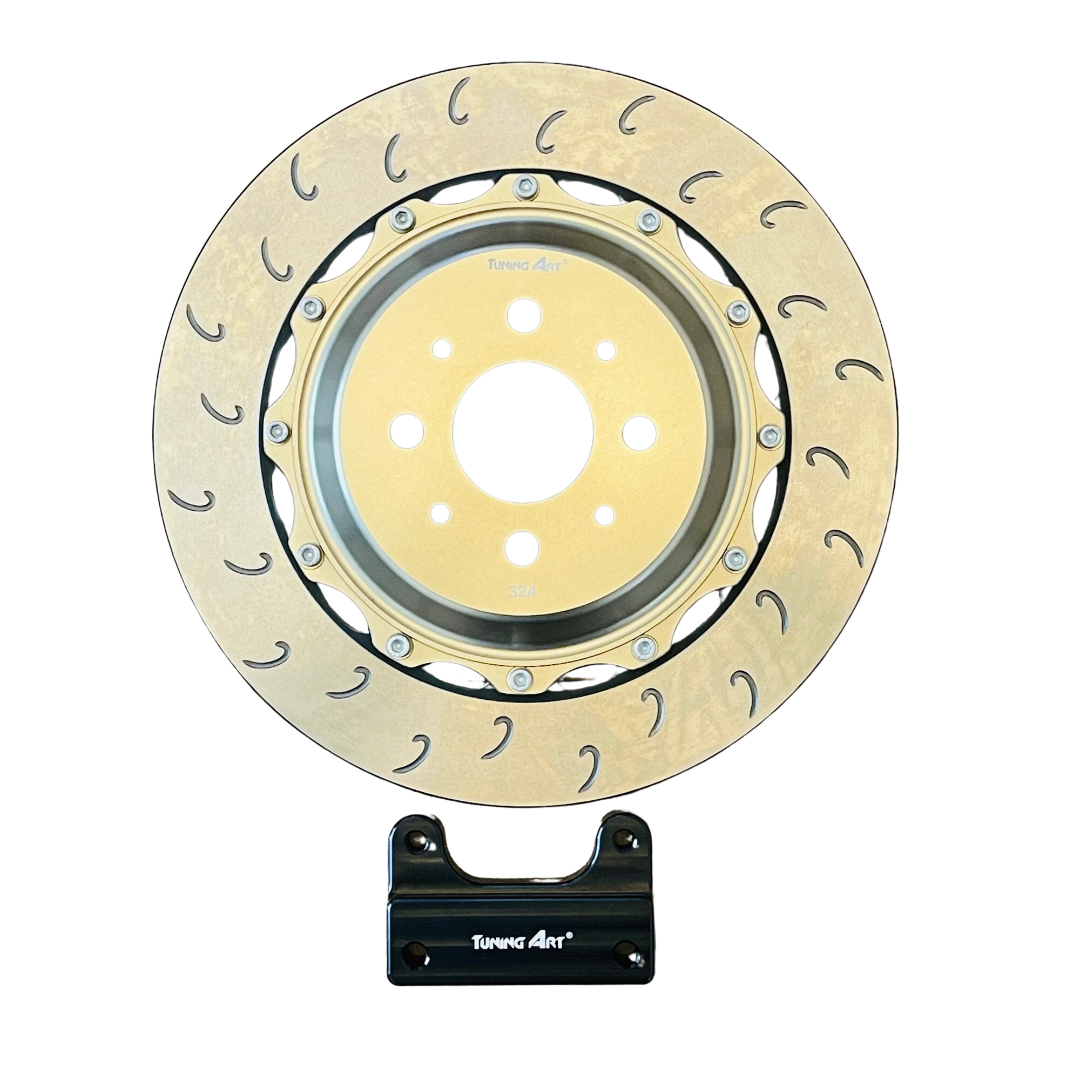 Abarth 500 / 595 / 695 324mm Abarth Big Rear Brake Disc Kit for OE Calipers - Various Options - Abarth Tuning