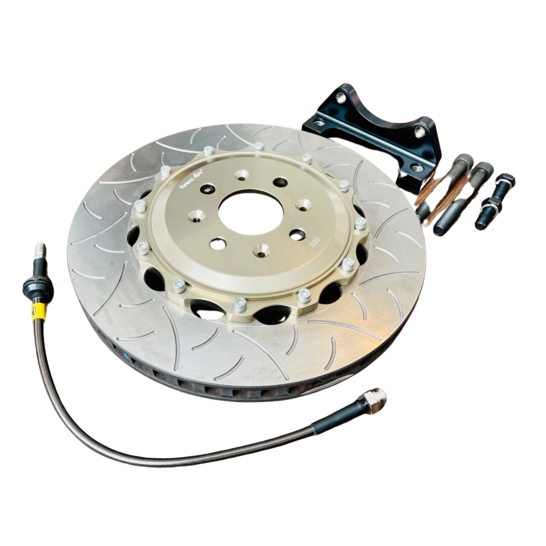 Abarth 500 / 595 / 695 & Abarth Punto 330mm Abarth Big Brake Disc Kit for Brembo 4 Piston Calipers - Various Options - Abarth Tuning