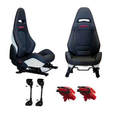 Asientos deportivos Sabelt - Alcantara y cuero - 500 Abarth