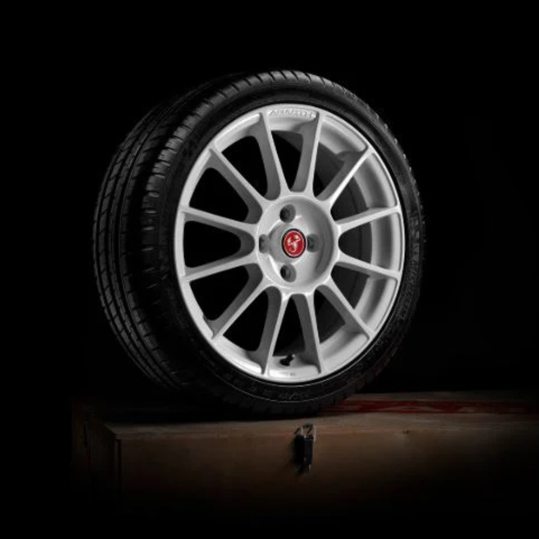 Genuine Abarth 17" Ivory Alloy Wheel & Tyre Kit - 500 Abarth