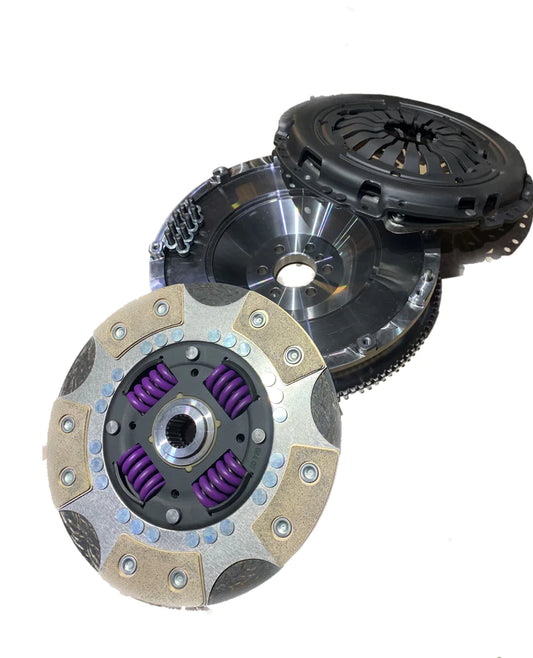 TMC Motorsport by CG Motorsport SOLID MASS FLYWHEEL CONVERSION KIT WITH EXCLUSIVE DUAL FRICTION CLUTCH KIT FOR ABARTH 500/595/695