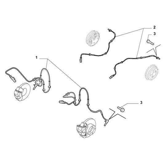 Genuine Abarth Rear ABS Sensor - Abarth Tuning