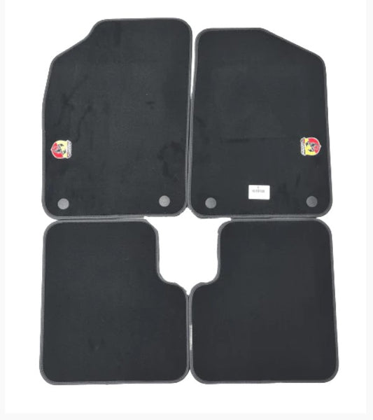 Genuine Abarth 500 / 595 / 695 Floor Mats - Right Hand Drive Vehicles - Abarth Tuning