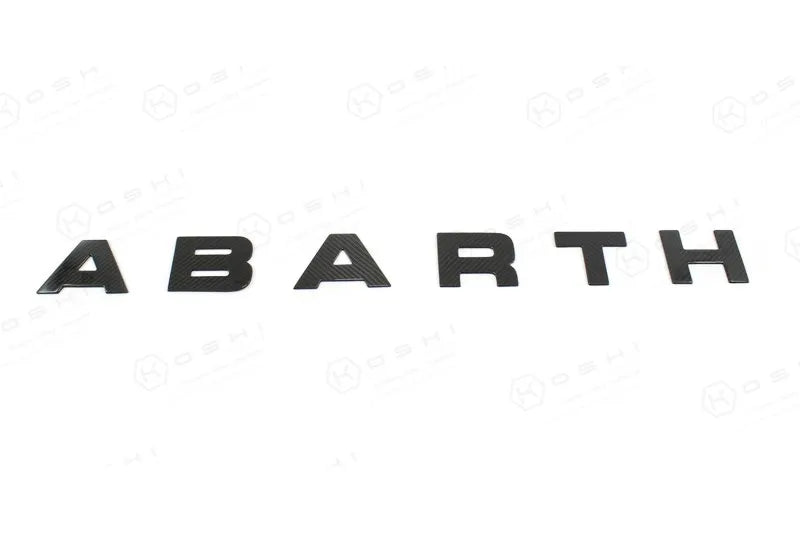 Abarth 595 2016 > Front Letters - Carbon Fibre – Abarth Tuning