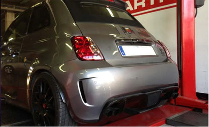 Abarth 500 Double Exhaust Diffuser - Carbon Fibre