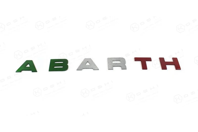 Abarth 595 2016 > Front Letters - Carbon Fibre – Abarth Tuning