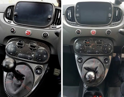 Marco del controlador del interruptor de la ventana Abarth 500 / 595 / 695 - Fibra de carbono